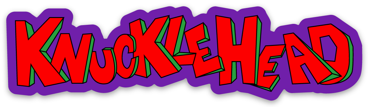 KNUCKLEHEAD Font Sticker